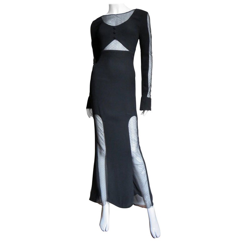 Karl Lagerfeld Cut Out Dress 1980s For Sale at 1stdibs