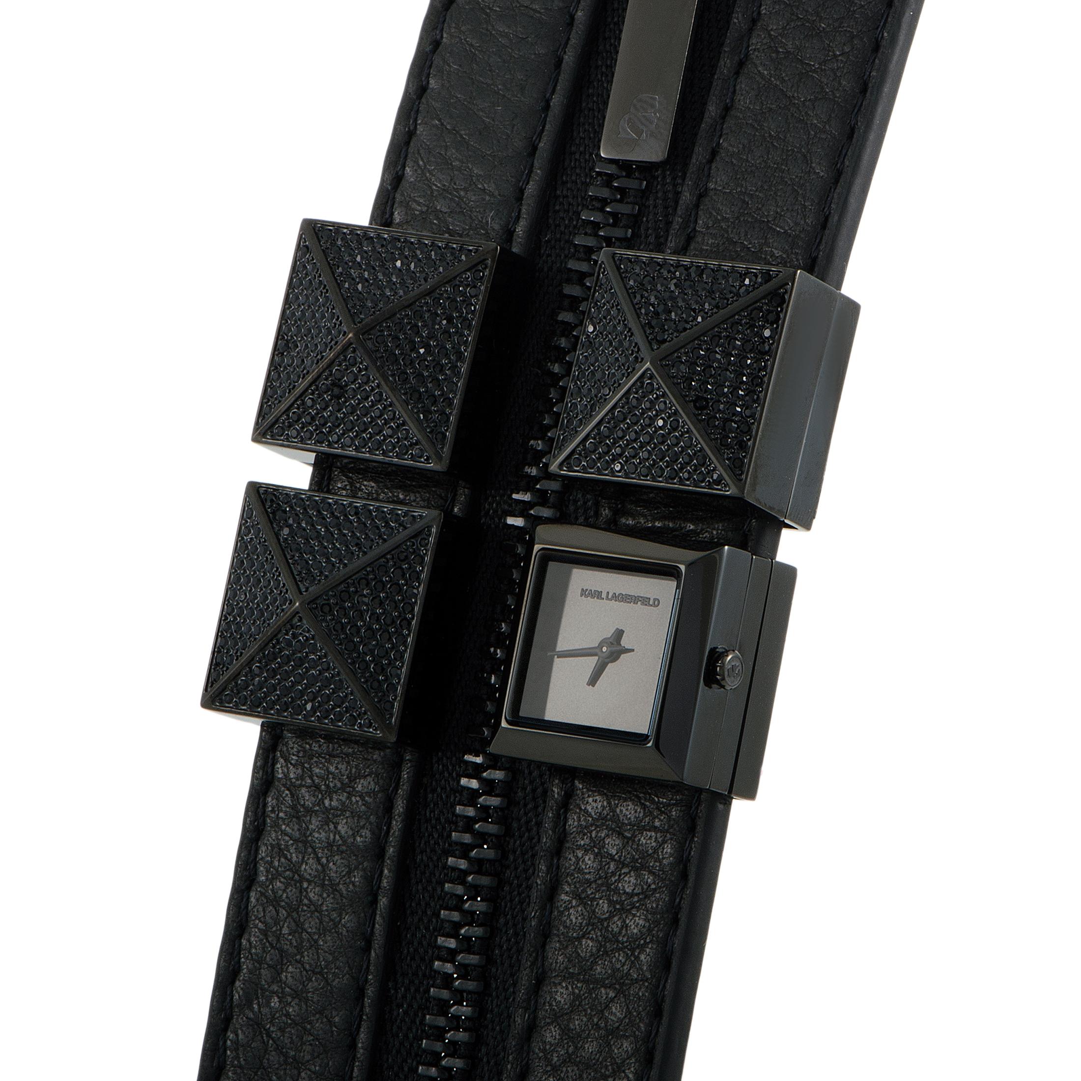 Karl Lagerfeld Double Strap Cuff Watch KL2002 In New Condition In Southampton, PA