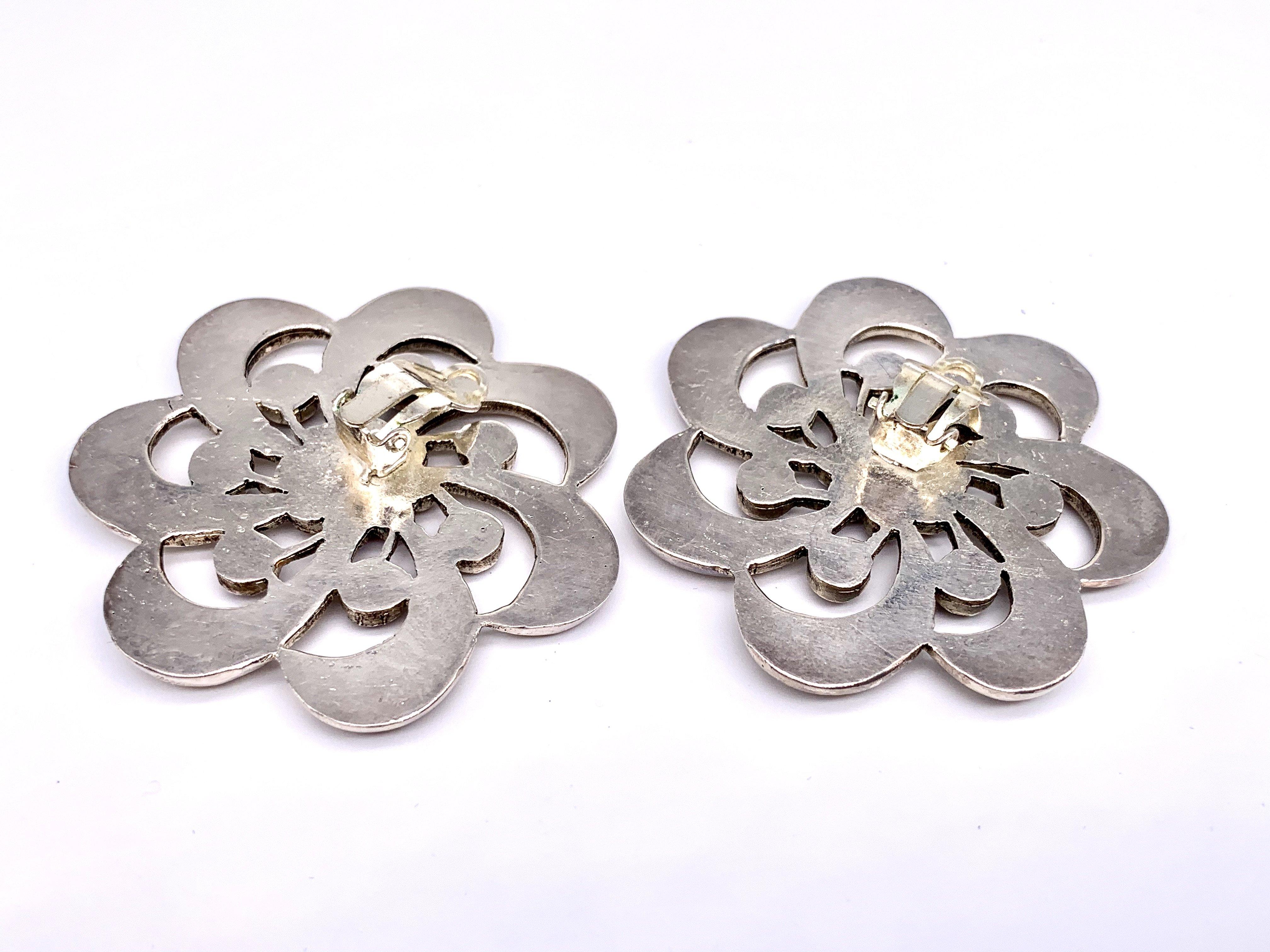 KARL LAGERFELD Earrings 1990s Vintage In Excellent Condition For Sale In London, GB