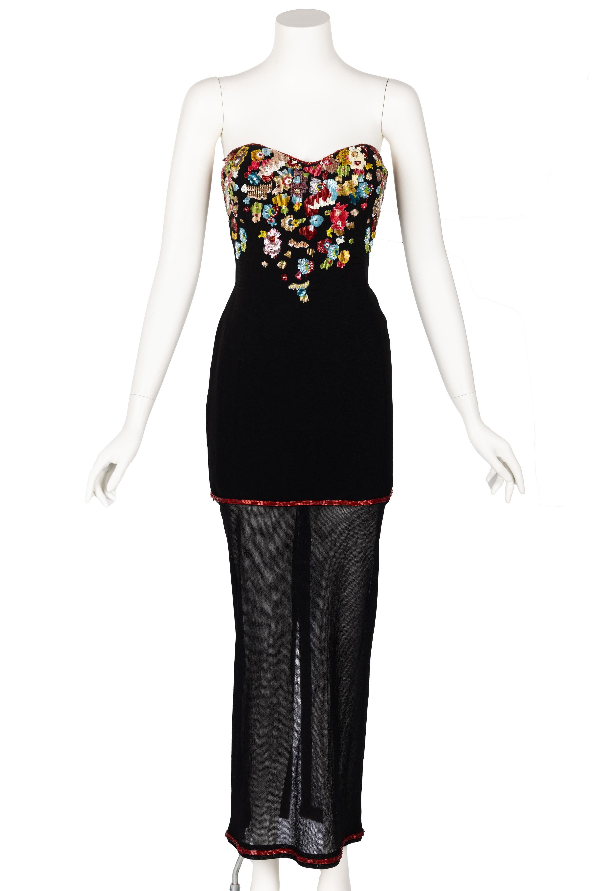CHANEL 90s Black Strapless Mini Dress — Garment