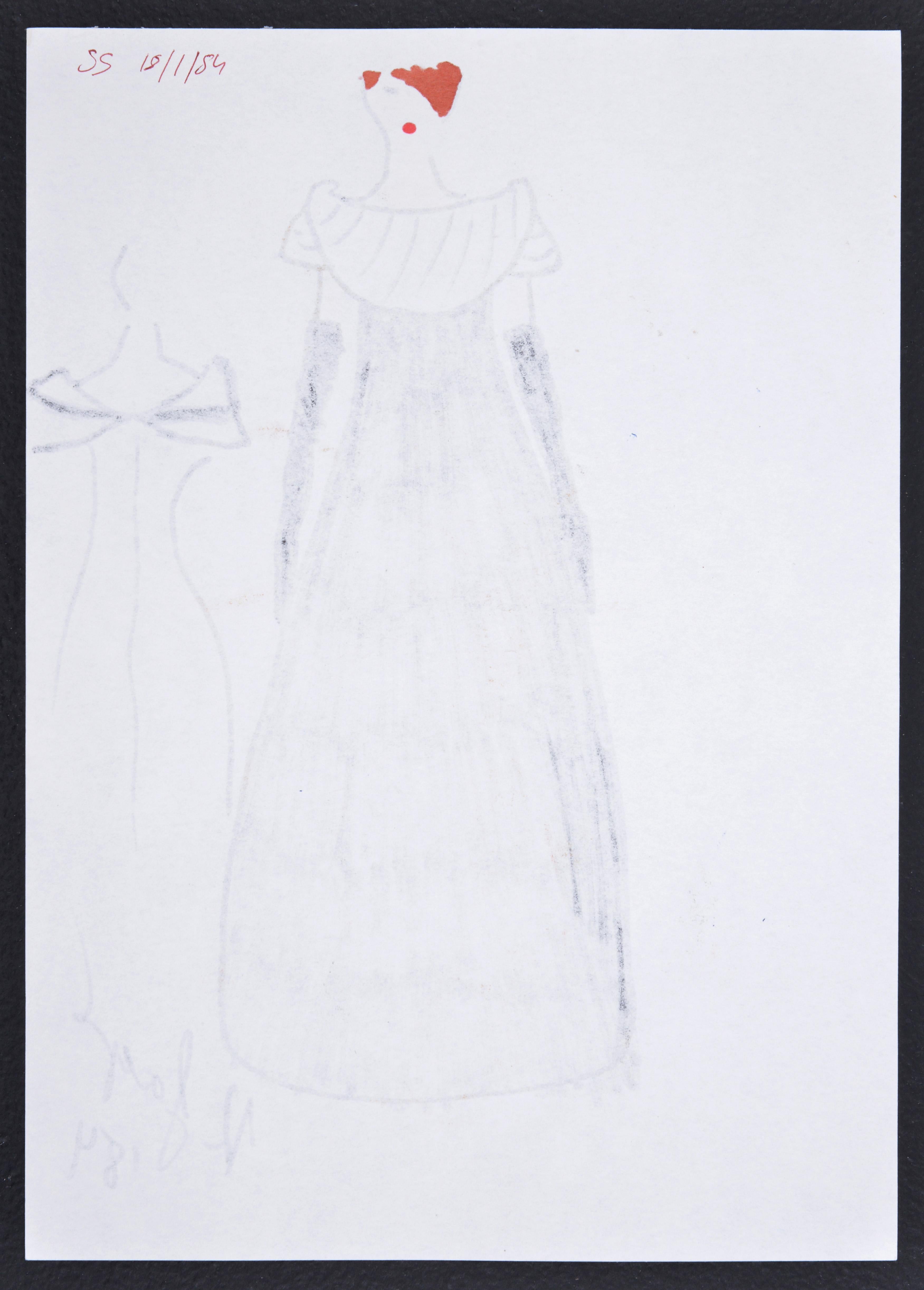Karl Lagerfeld Fashion Drawing In Good Condition For Sale In Lake Worth Beach, FL