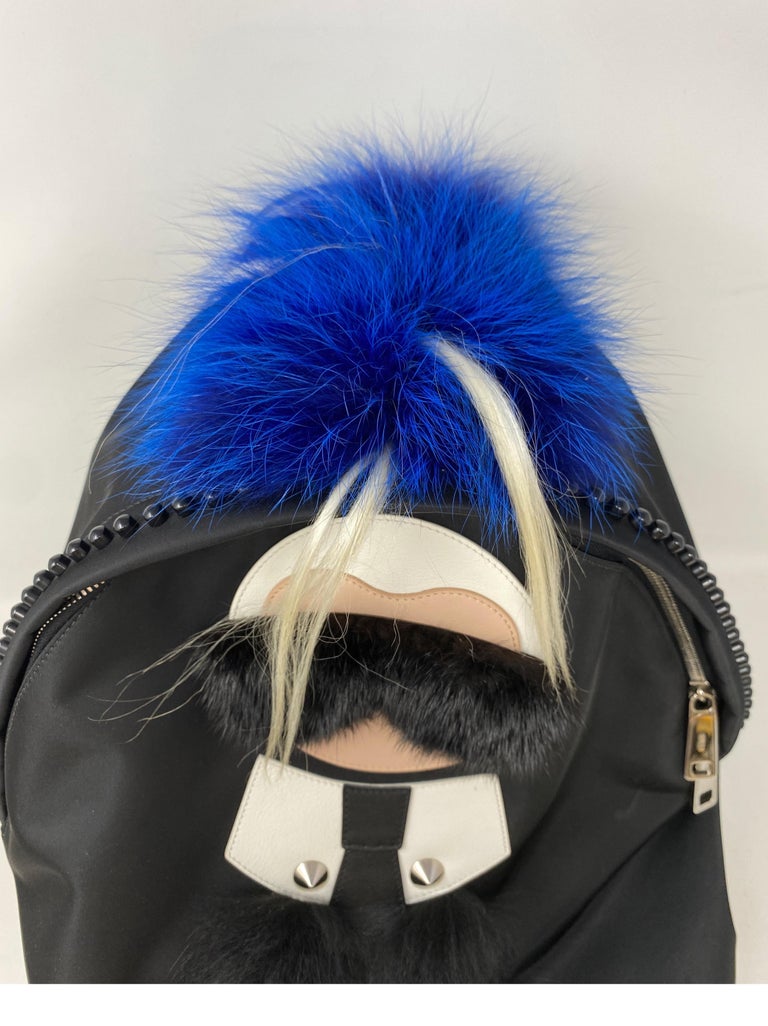 AUTHENTICITY GUARANTEED FENDI backpack bag Karl Lagerfeld fur studs Karl Lagerfeld Fendi Backpack For Sale at 1stDibs | fendi  main image 3