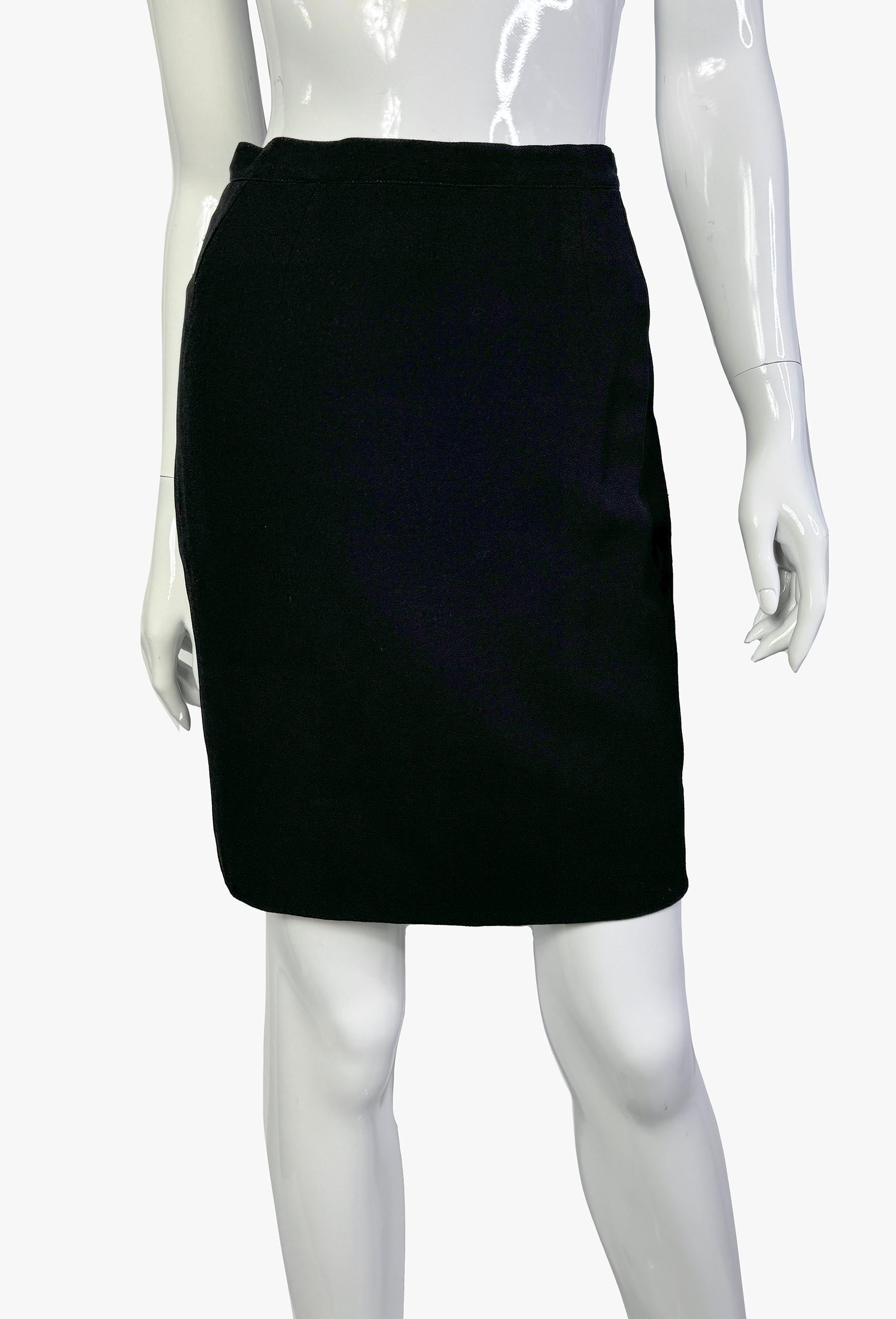 Karl Lagerfeld floral embroidery trim skirt suit, Collection F/W 1990 3