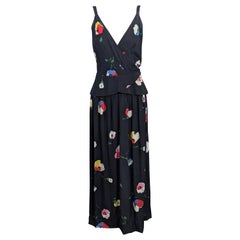 Karl Lagerfeld for Chloe Silk Crepe Print Gown