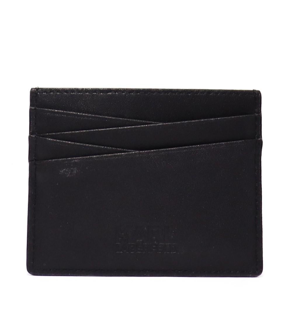 Women's or Men's Karl Lagerfeld K/Pura Leather Cardholder For Sale