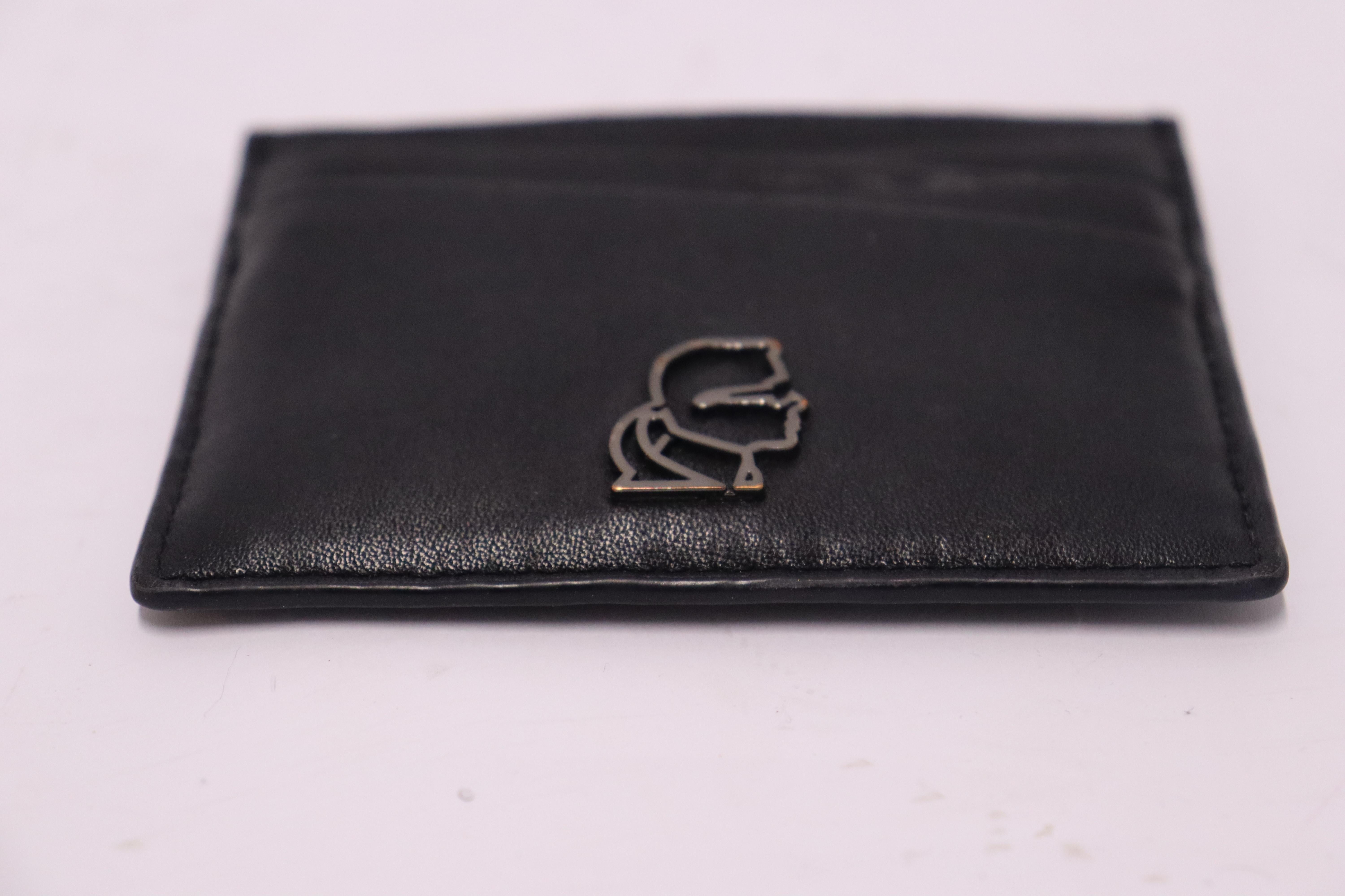 Karl Lagerfeld K/Pura Leather Cardholder For Sale 2