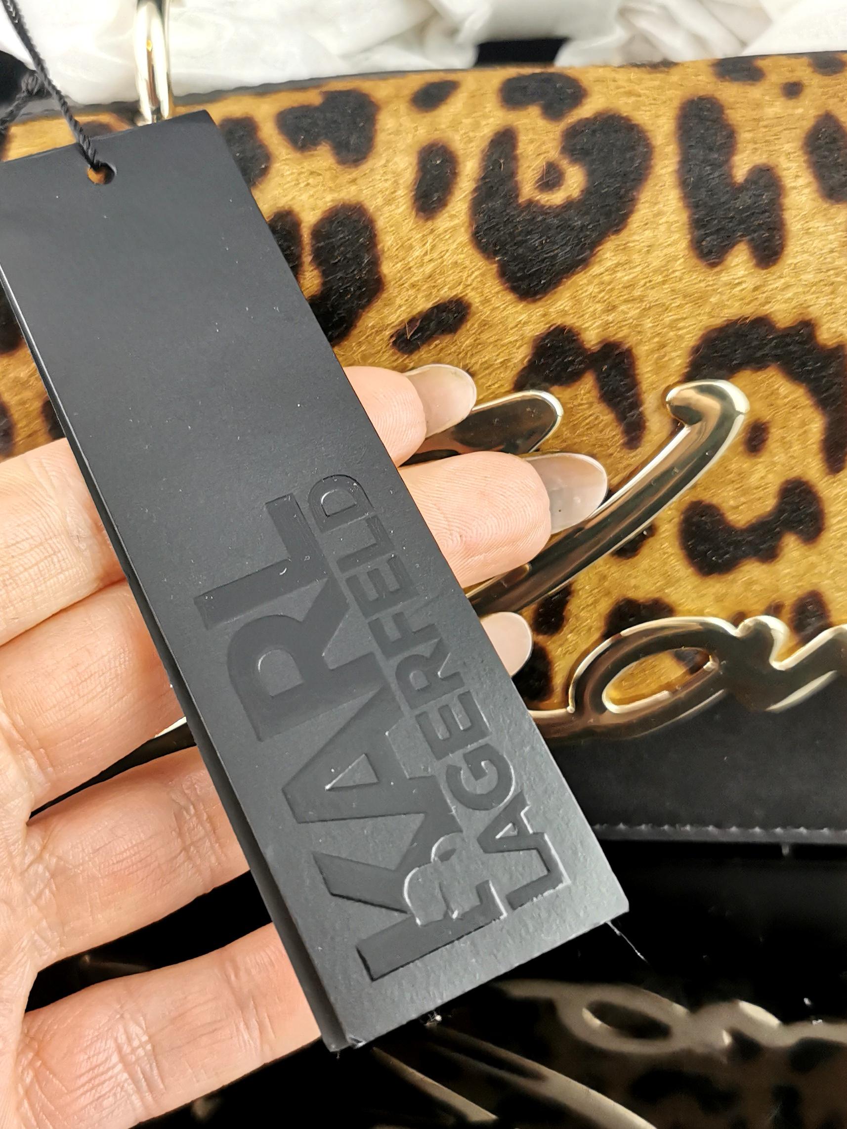 Karl Lagerfeld K / signature handbag, leopard print, nwt In Excellent Condition For Sale In NEWARK, GB