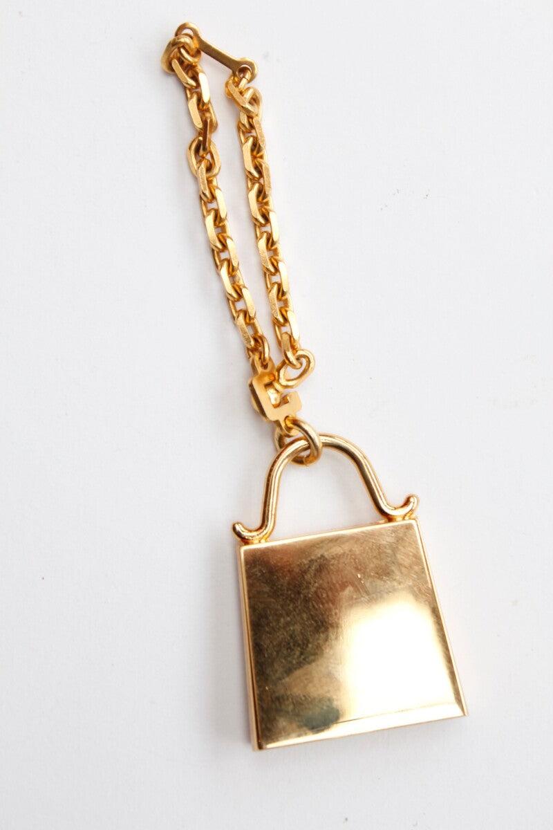 Karl Lagerfeld Keyring or Handbag Jewel in Gilded Metal In Good Condition In SAINT-OUEN-SUR-SEINE, FR