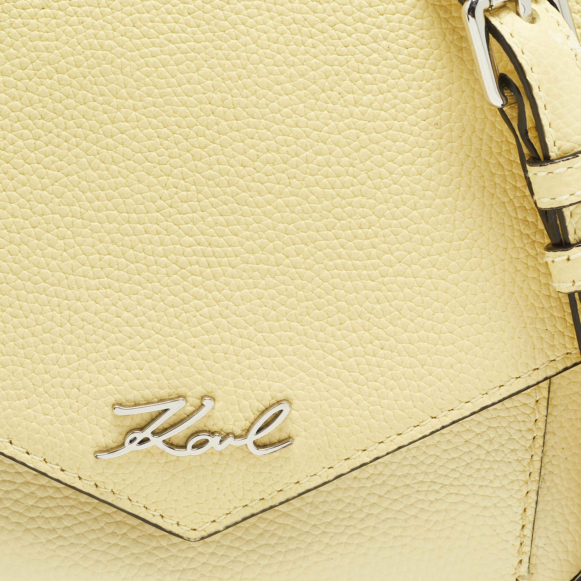 Women's Karl Lagerfeld Light Yellow K/Karry All Front Crossbody Bag