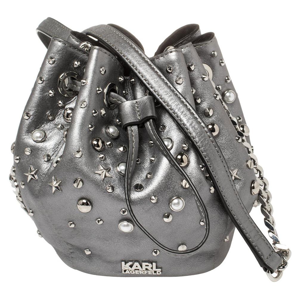 Karl lagerfeld store studded bag
