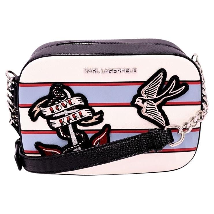 Karl Lagerfeld Multicolore "Love Karl" Sac à bandoulière avec chaîne en vente