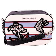 Karl Lagerfeld "Love Karl" multicolore Borsa a spalla con tracolla a catena