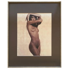 Karl Lagerfeld Fotografía de moda desnudo Litografía 1997, Karla Bruni #3818/5000