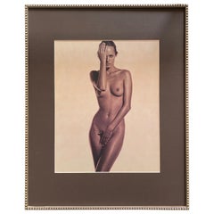 Karl Lagerfeld Fotografía de moda desnudo Litografía, nº 3818/5000, Amber Valletta, 1997