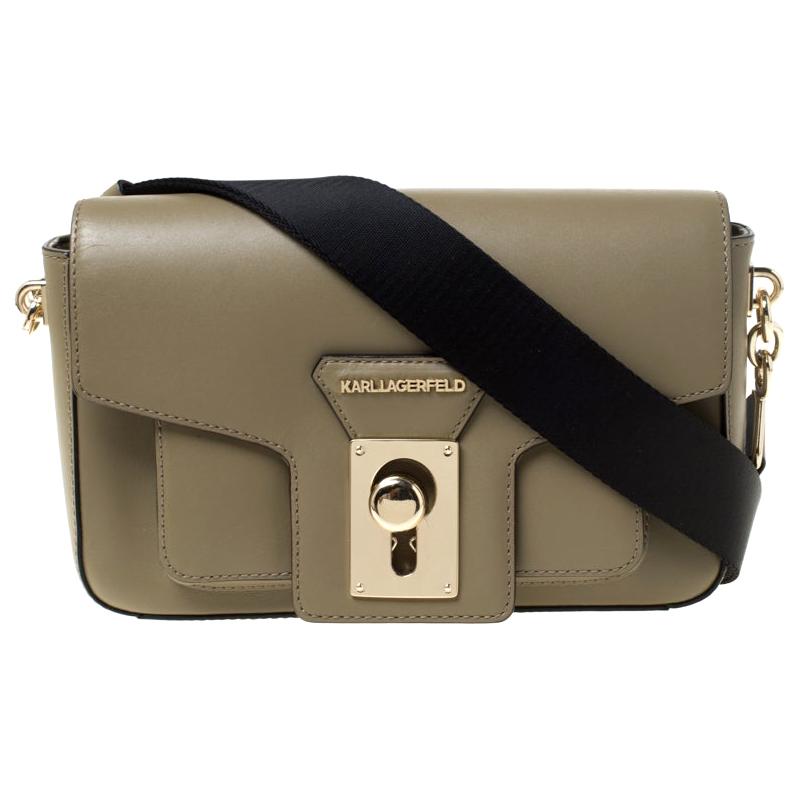 olive green leather crossbody bag