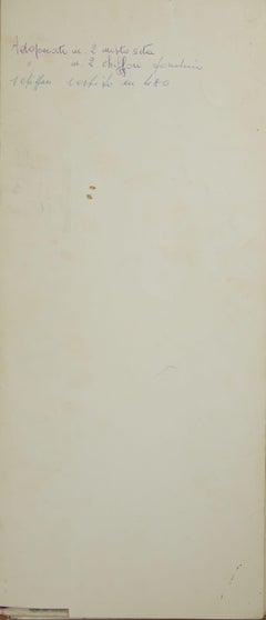 Karl Lagerfeld Original Fashion Sketch Colored Pencil Drawing 799 Norma