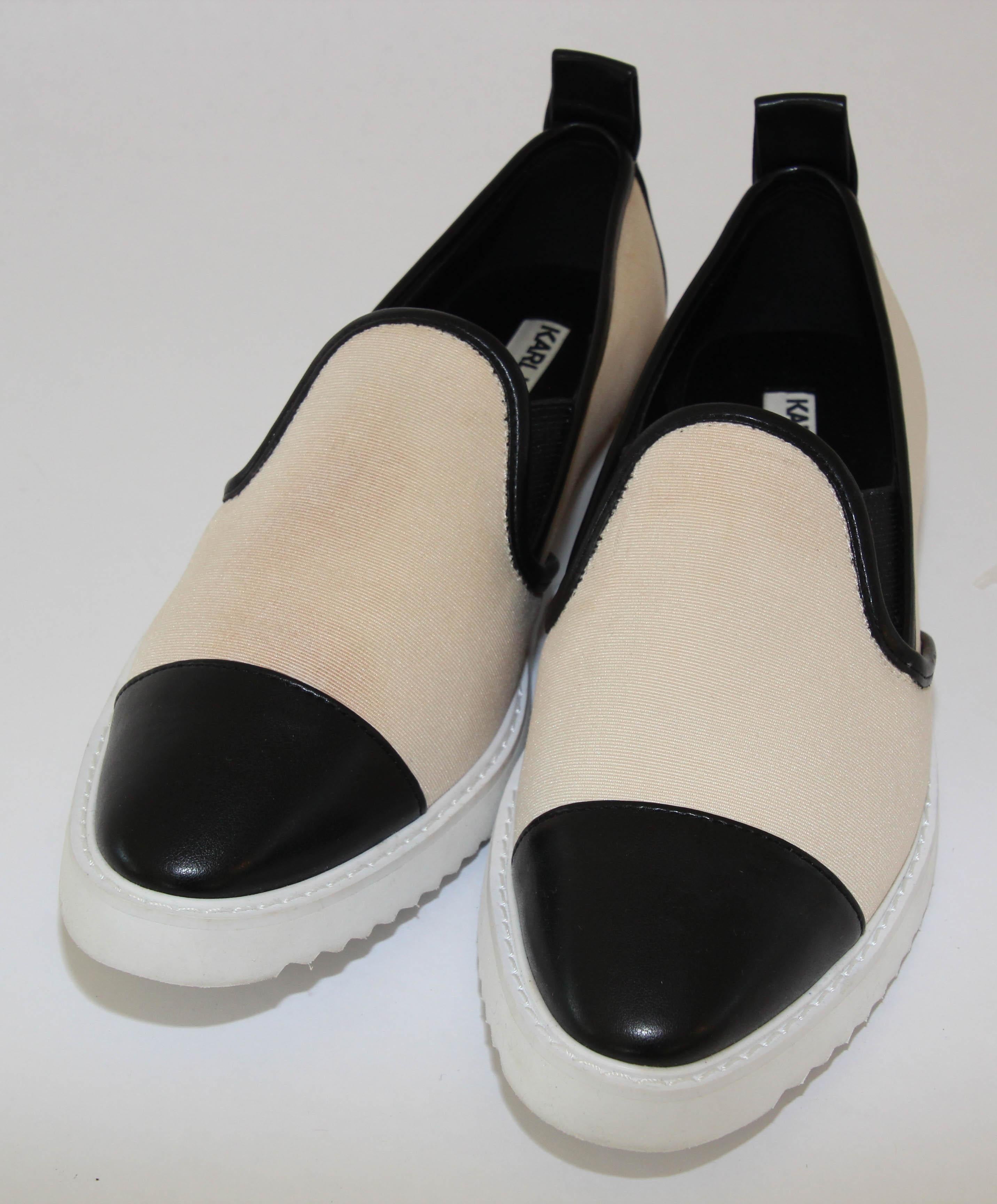 Karl Lagerfeld Paris Slip On Shoes Women Sz 6 For Sale 5