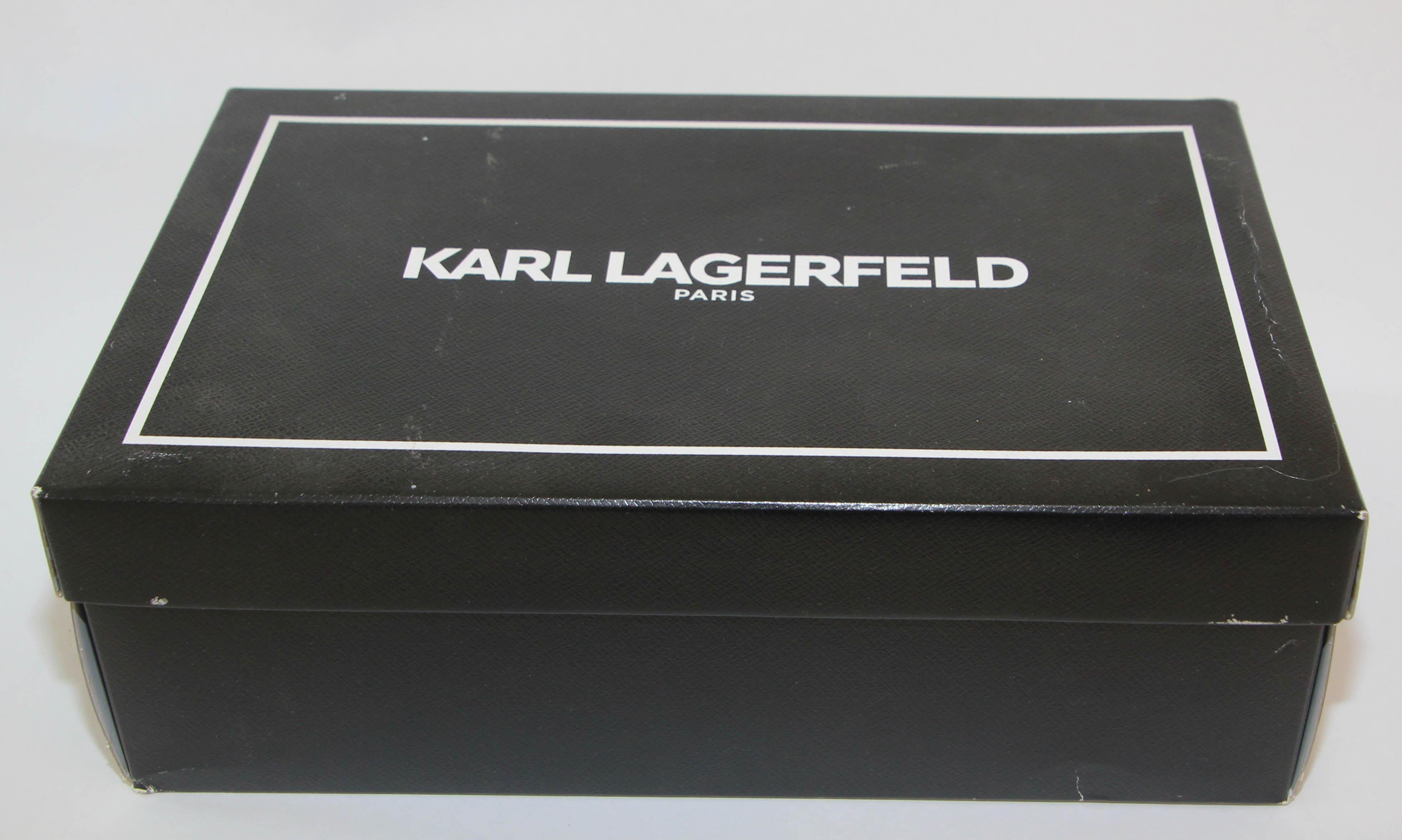 Karl Lagerfeld Paris Slip On Shoes Women Sz 6 For Sale 7