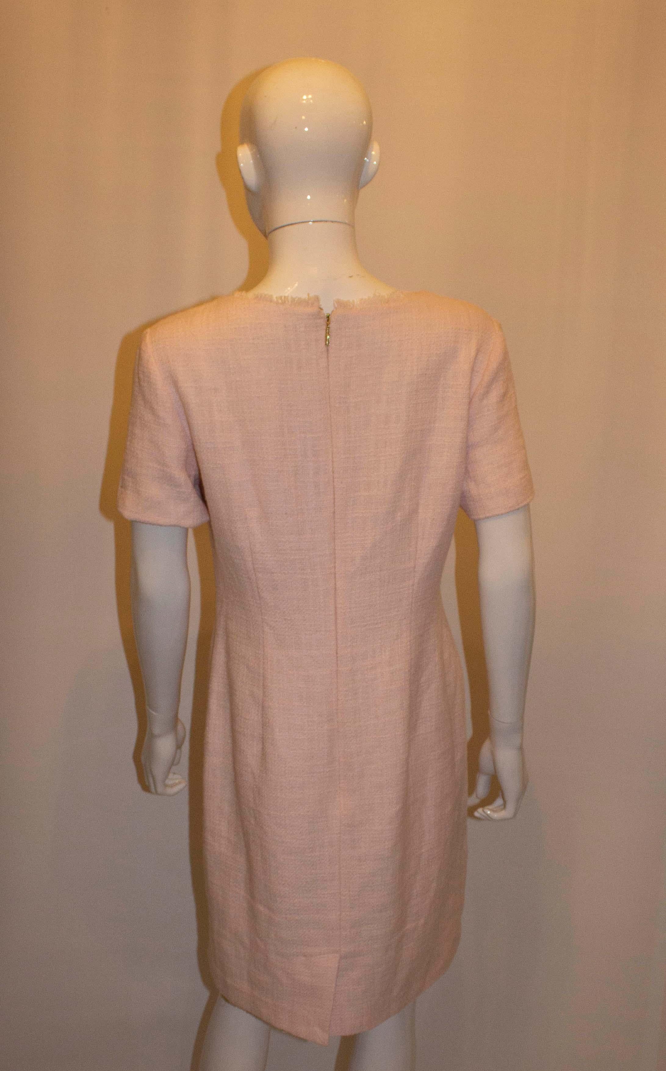 Brown Karl Lagerfeld Pink Dress For Sale