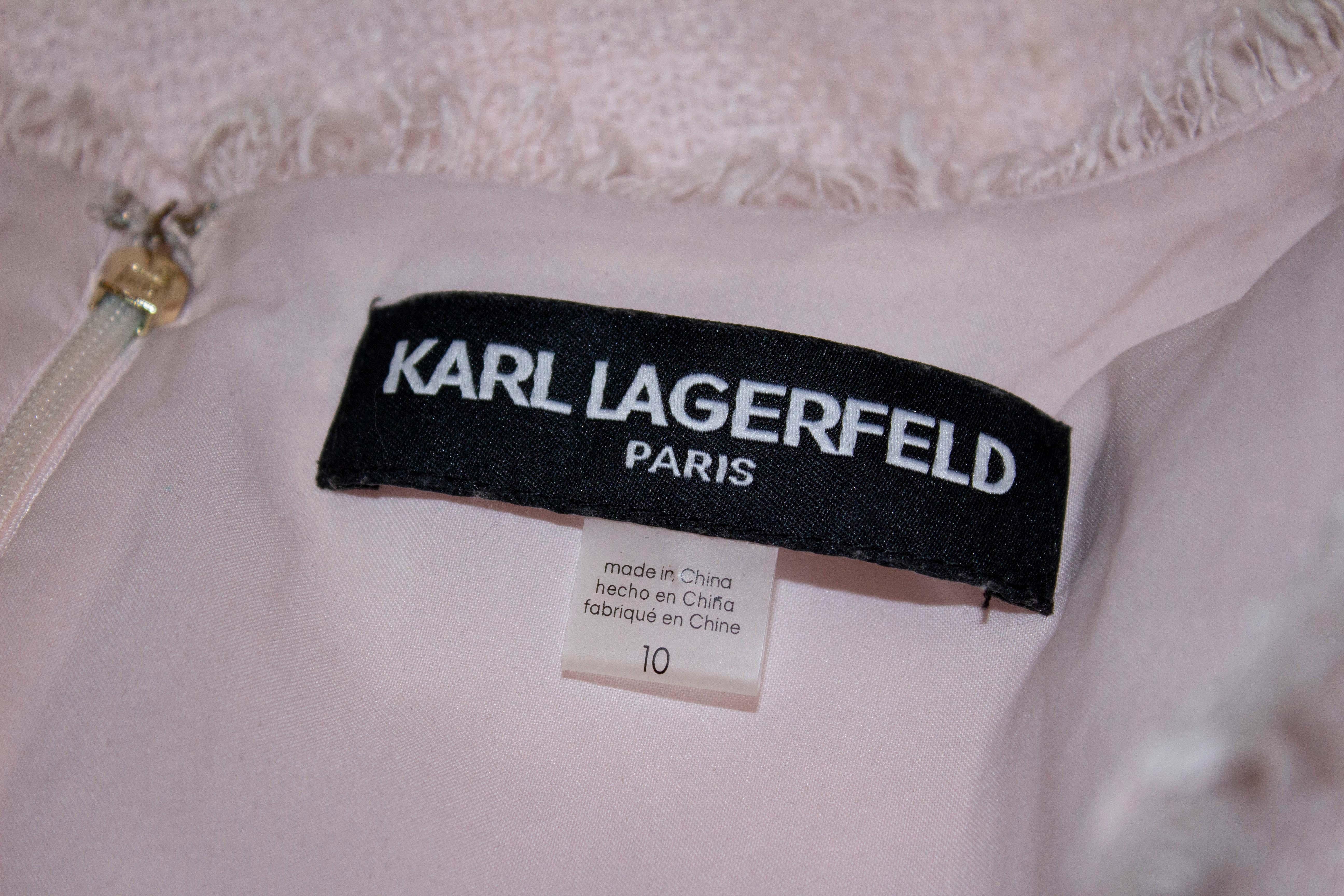 Women's Karl Lagerfeld Pink Dress For Sale