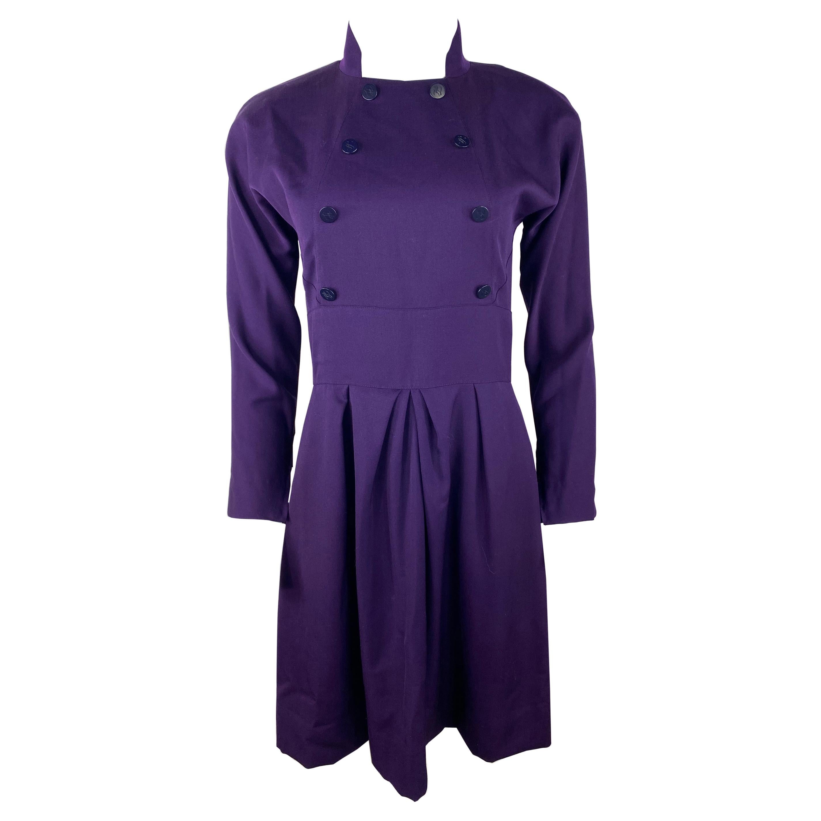 Karl Lagerfeld Purple Mini Dress, Size 40