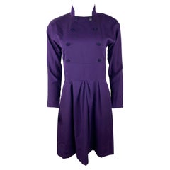 Retro Karl Lagerfeld Purple Mini Dress, Size 40