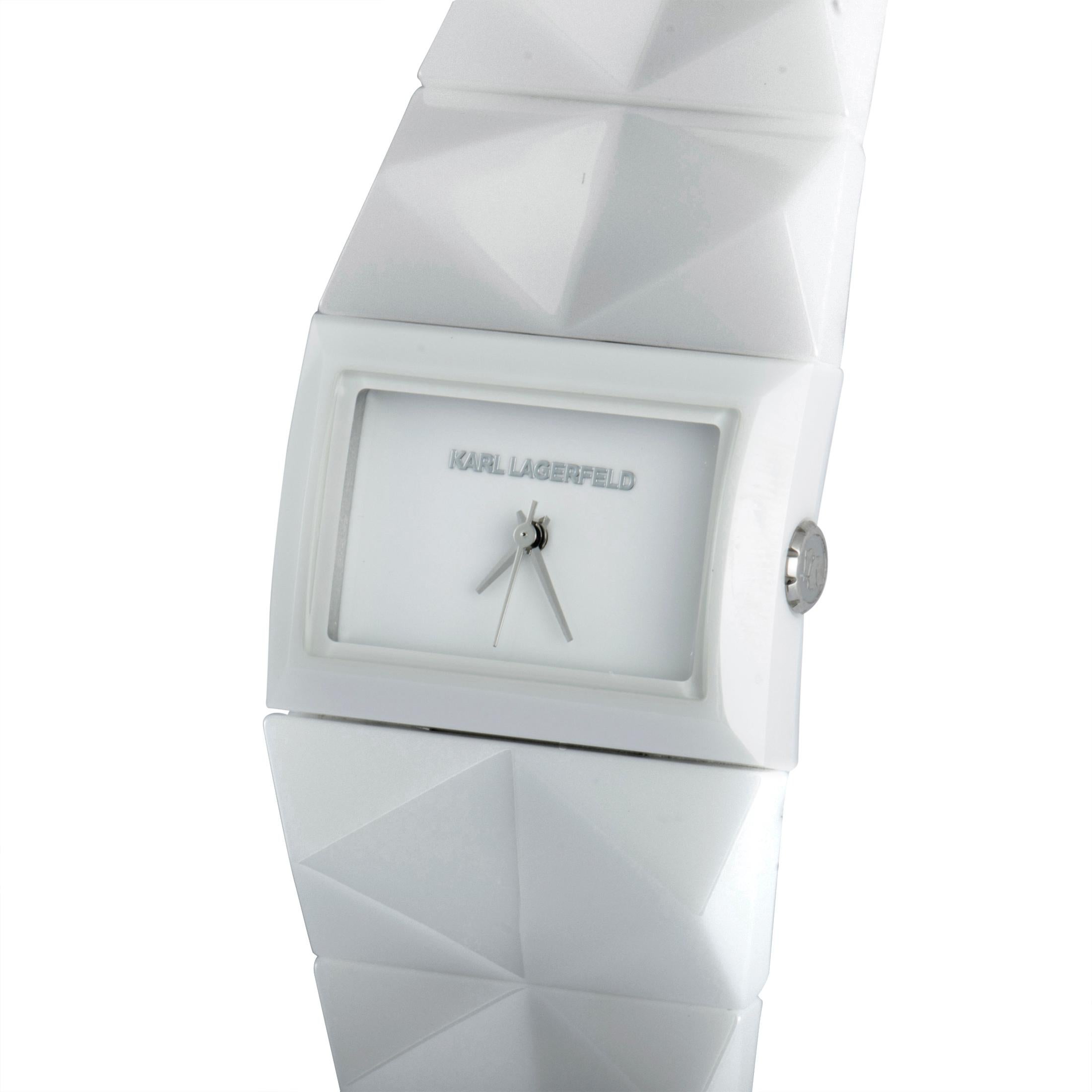 Karl Lagerfeld Pyramid Stud Watch KL2606 In New Condition In Southampton, PA