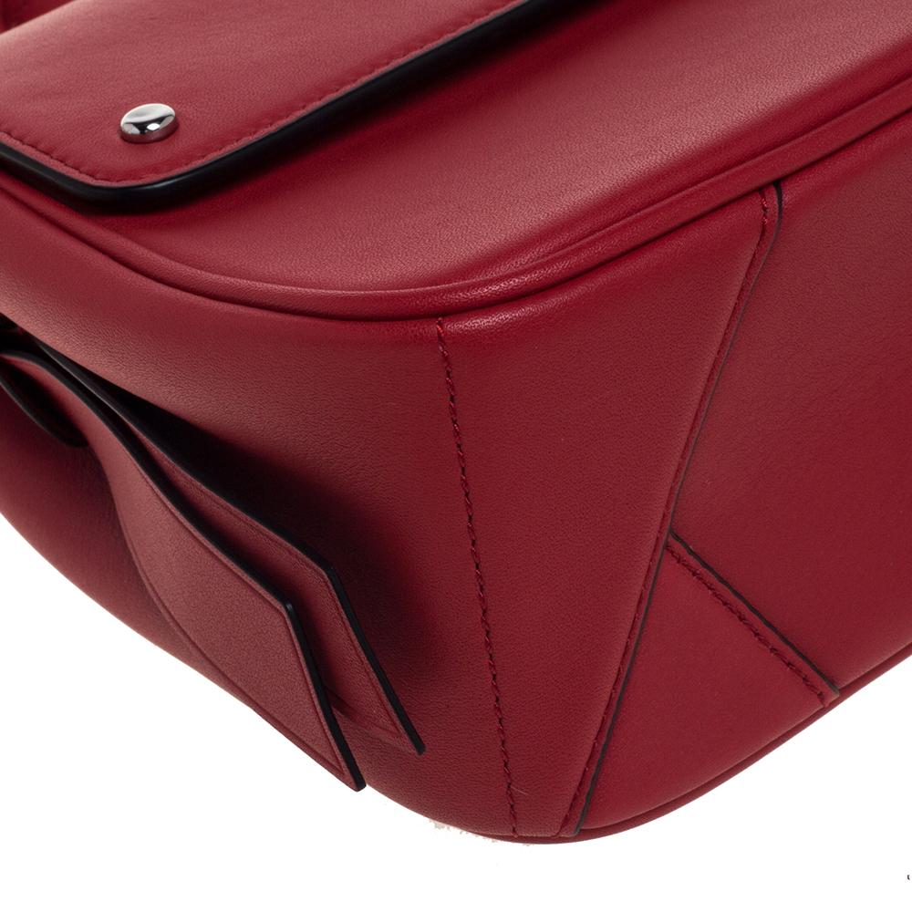 Karl Lagerfeld Red Leather K/Ikon Shoulder Bag 3