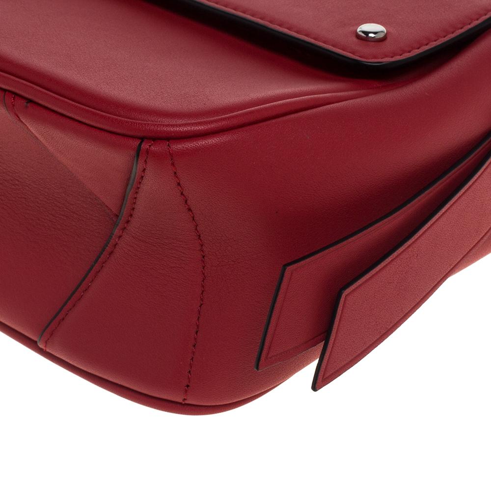 Karl Lagerfeld Red Leather K/Ikon Shoulder Bag 4