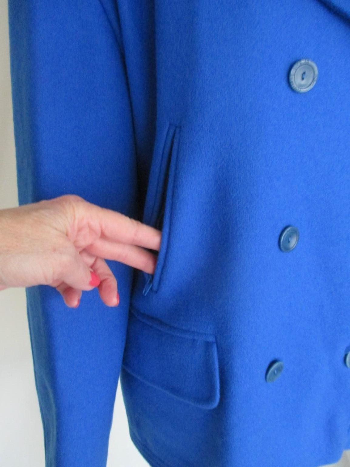 karl lagerfeld blue coat