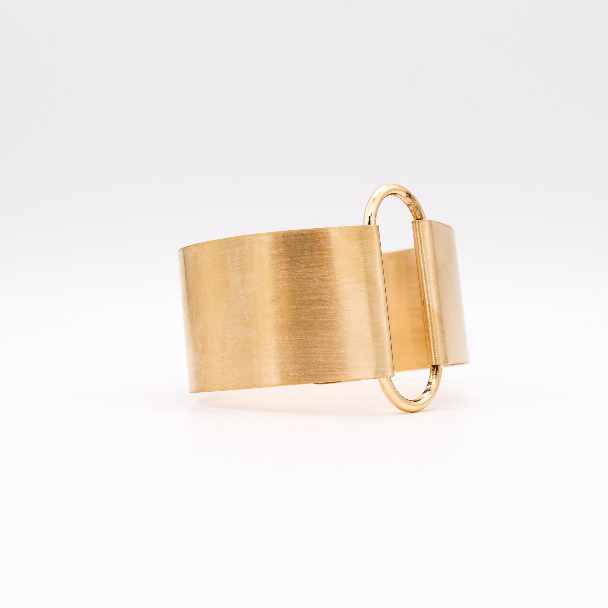 KARL LAGERFELD Runaway IBU Paris Bracelet jonc minimaliste en or massif 18 carats 1