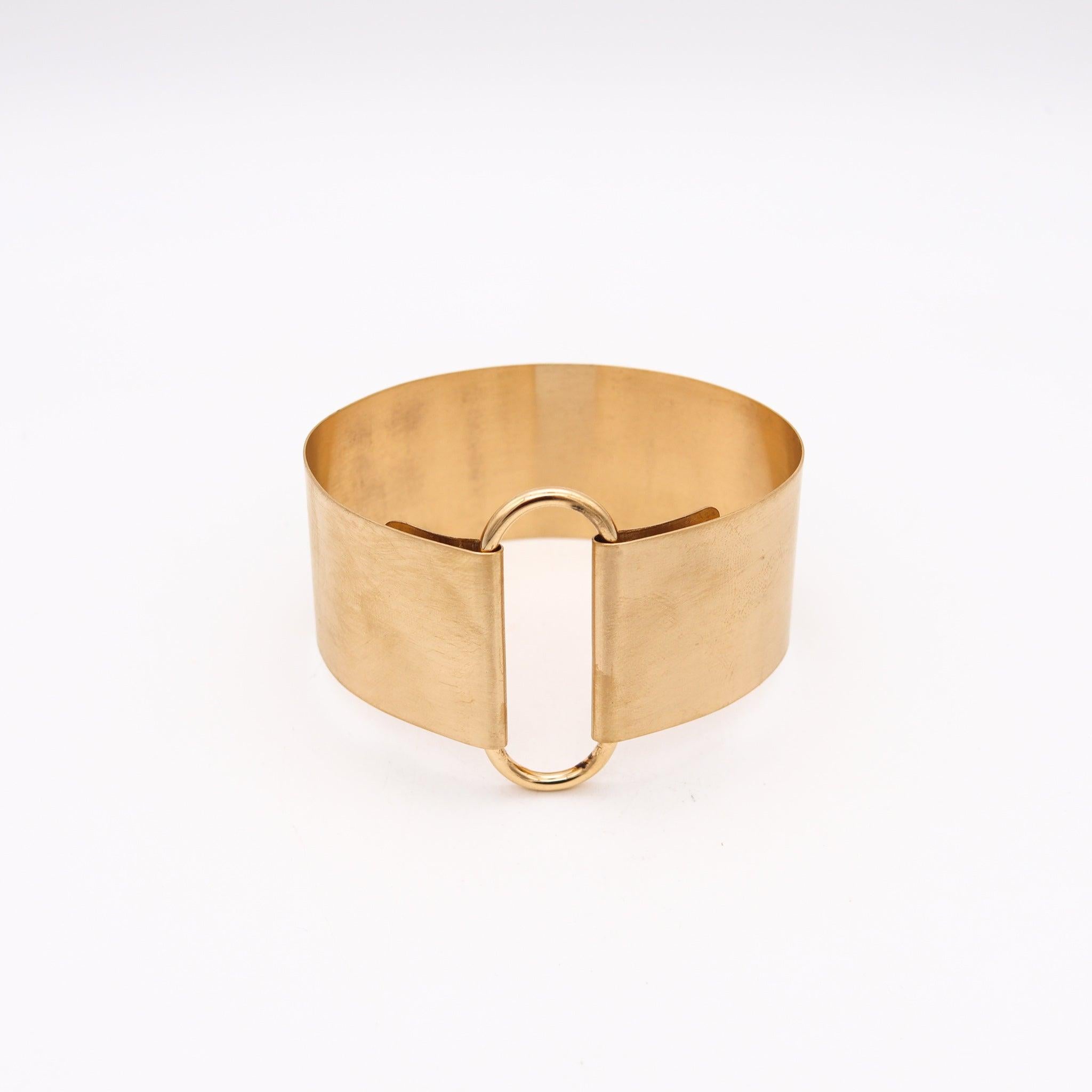 KARL LAGERFELD Runaway IBU Paris Bracelet jonc minimaliste en or massif 18 carats 2