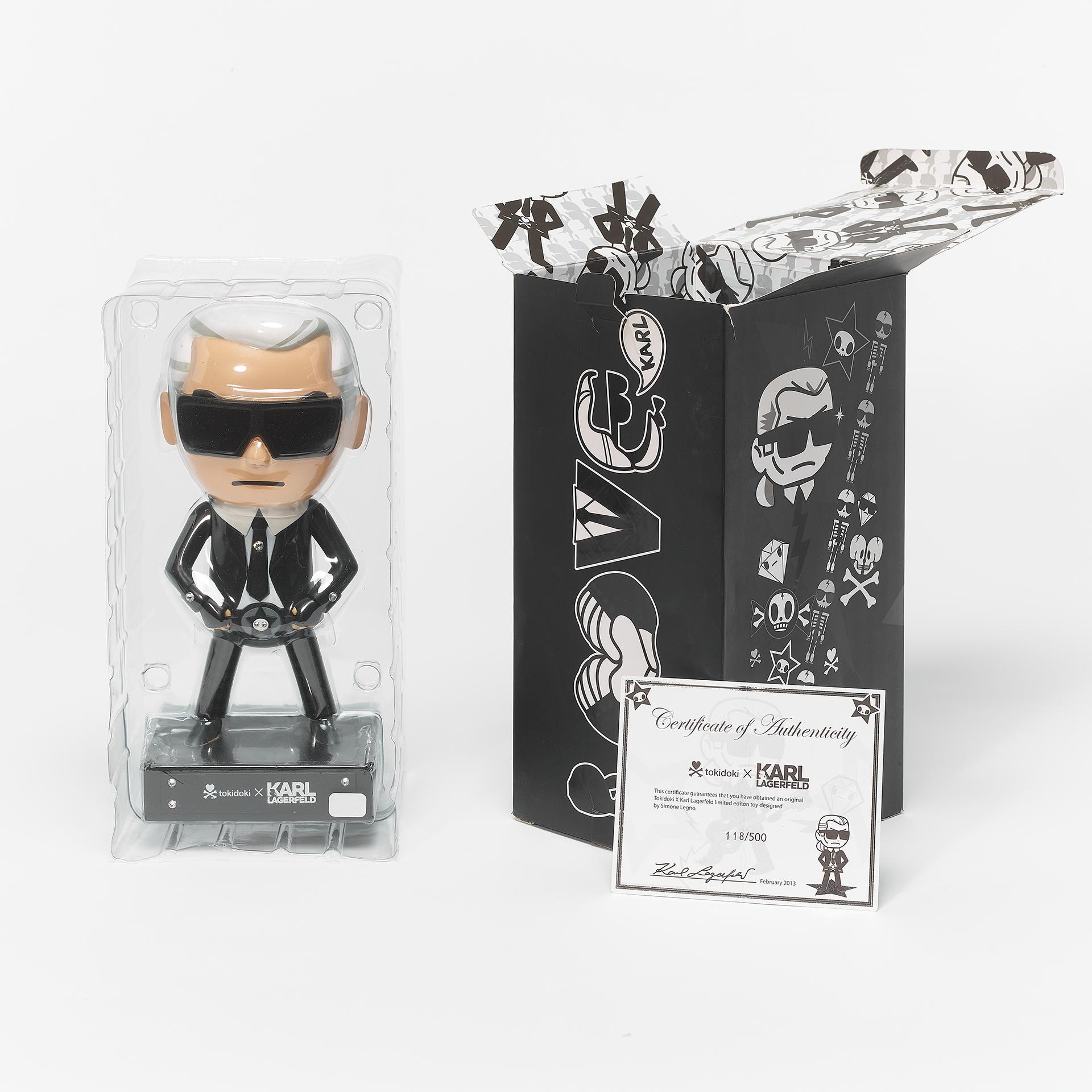 Tokidoki x karl Lagerfeld x French Edition - Gray Figurative Sculpture by Karl Lagerfeld