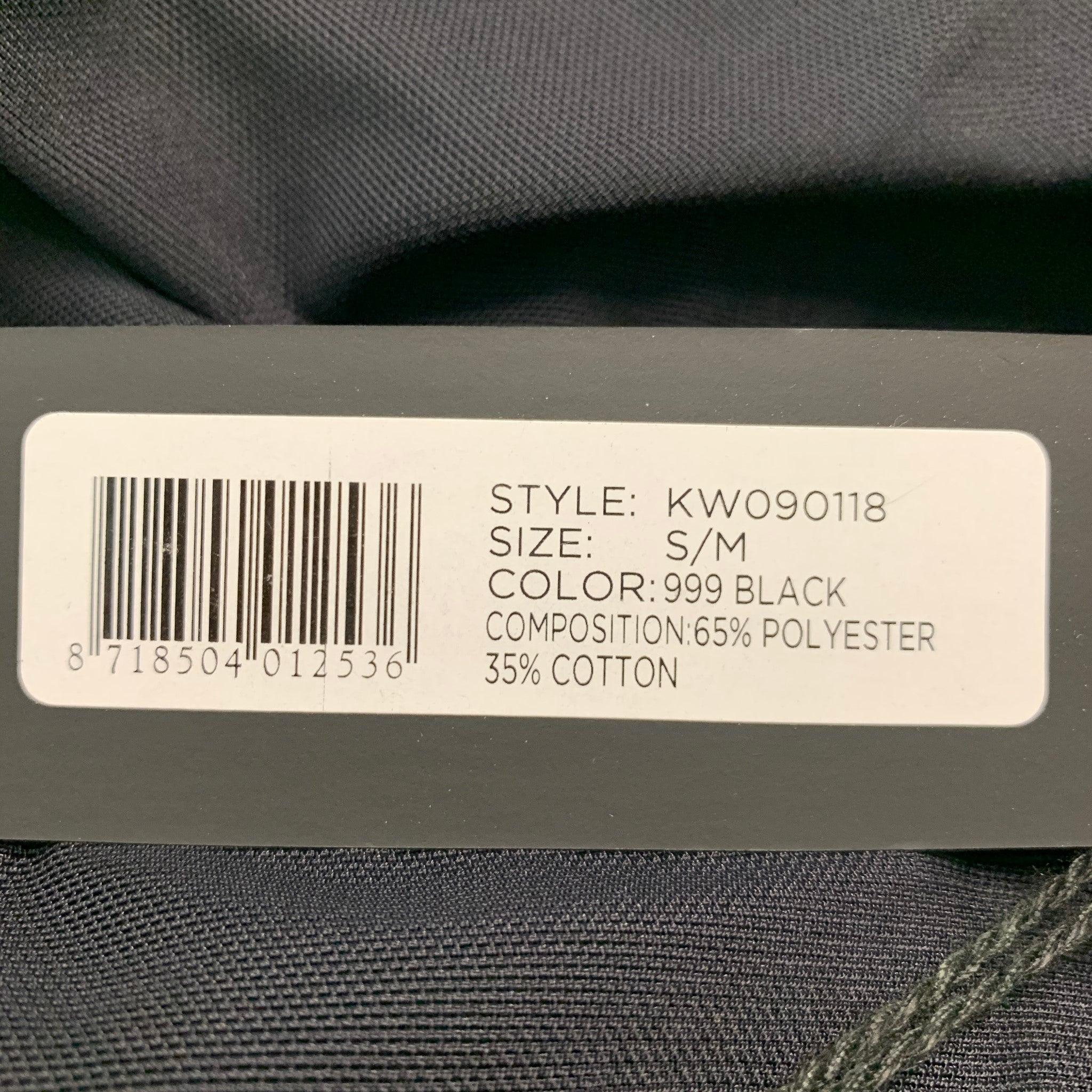 KARL LAGERFELD Taille M Silver Veste à capuche en coton polyester noir en vente 2