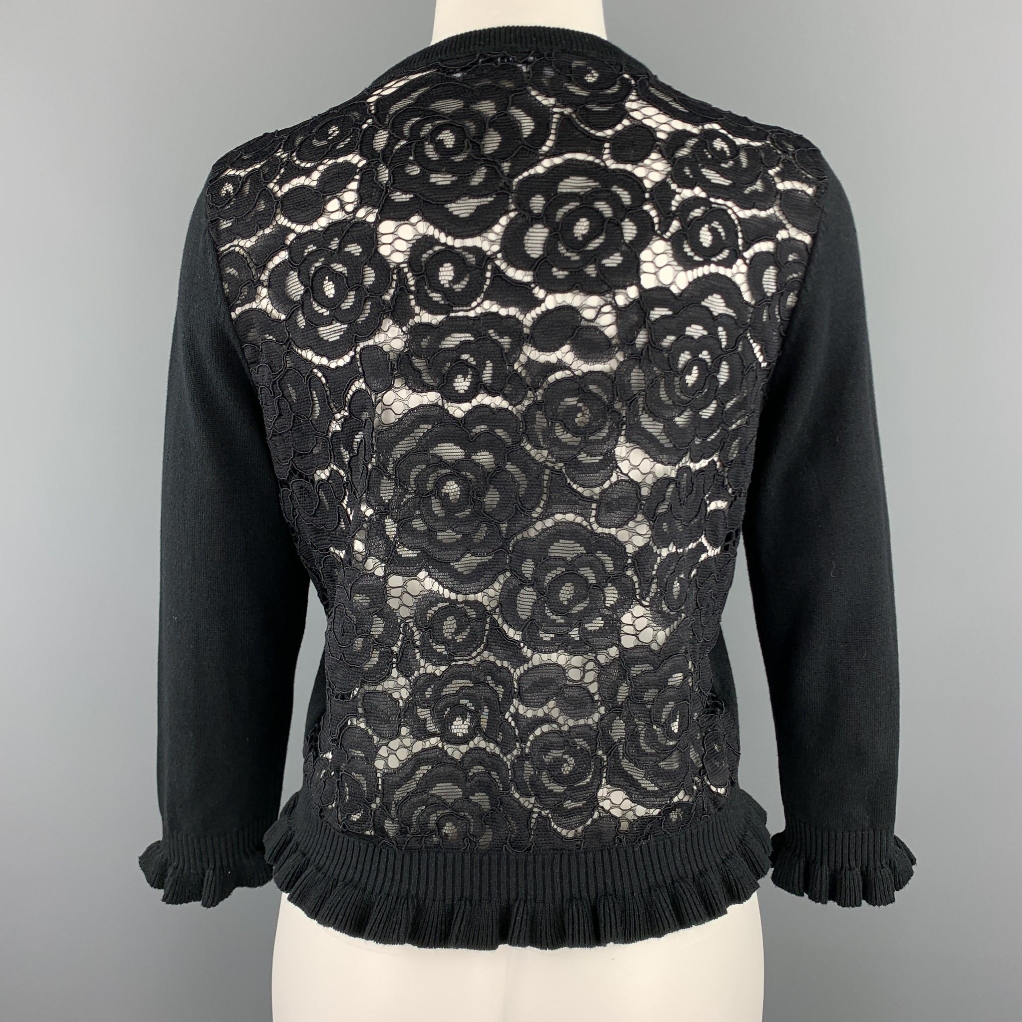 cardigan with lace back