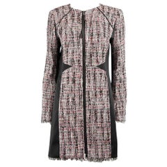 Karl Lagerfeld Tweed Bouclé Panelled Coat Size M Karl Lagerfeld Tweed Bouclé Panelled Coat Size M