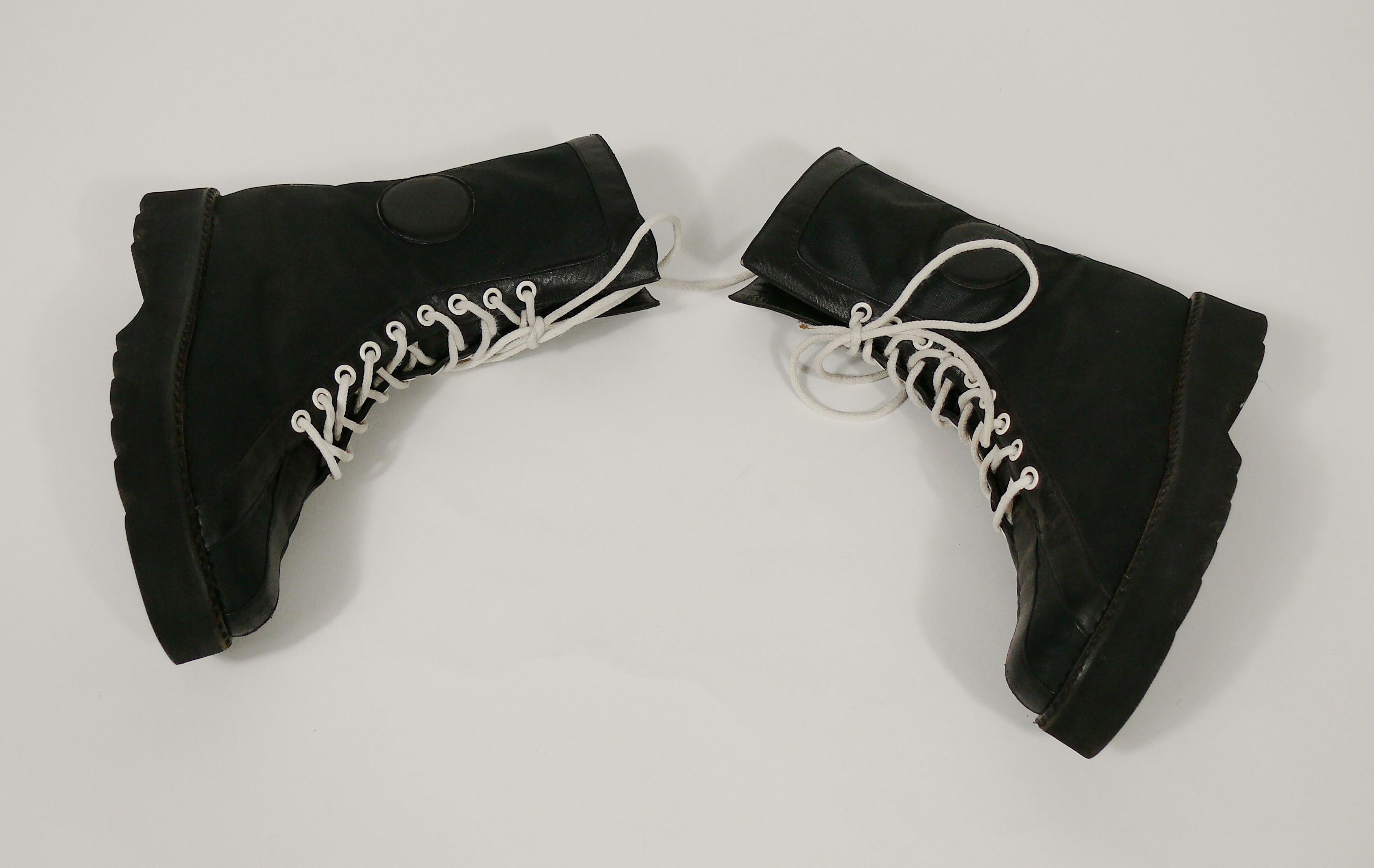 karl lagerfeld combat boots