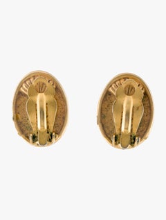 Karl Lagerfeld vintage crystal clip-on earrings