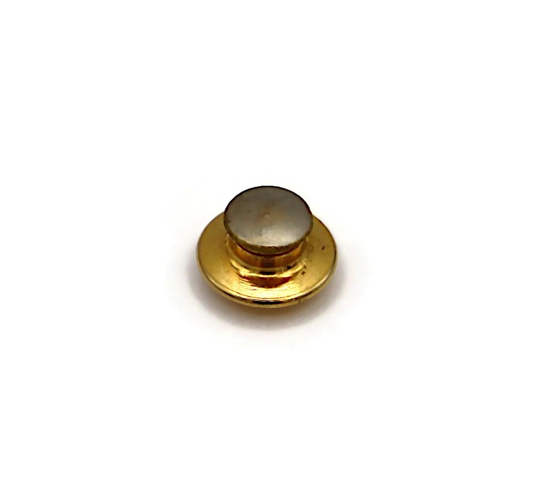 KARL LAGERFELD Alfiler broche querubín vintage en tono dorado en venta 5