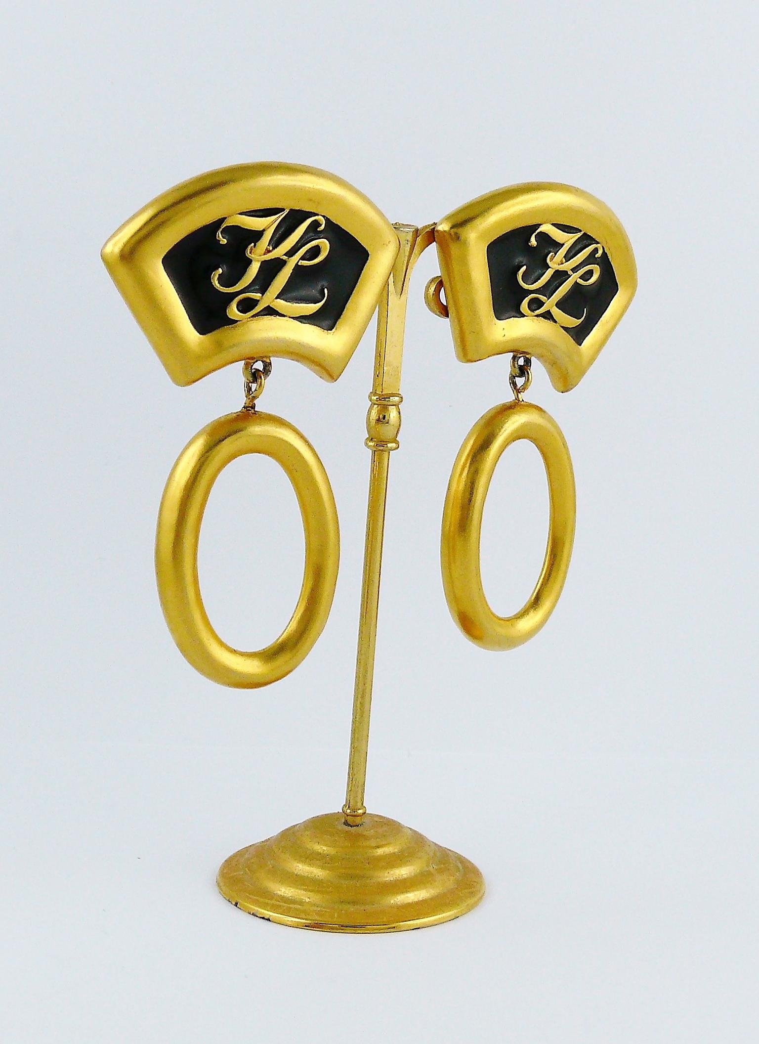 karl lagerfeld earrings vintage