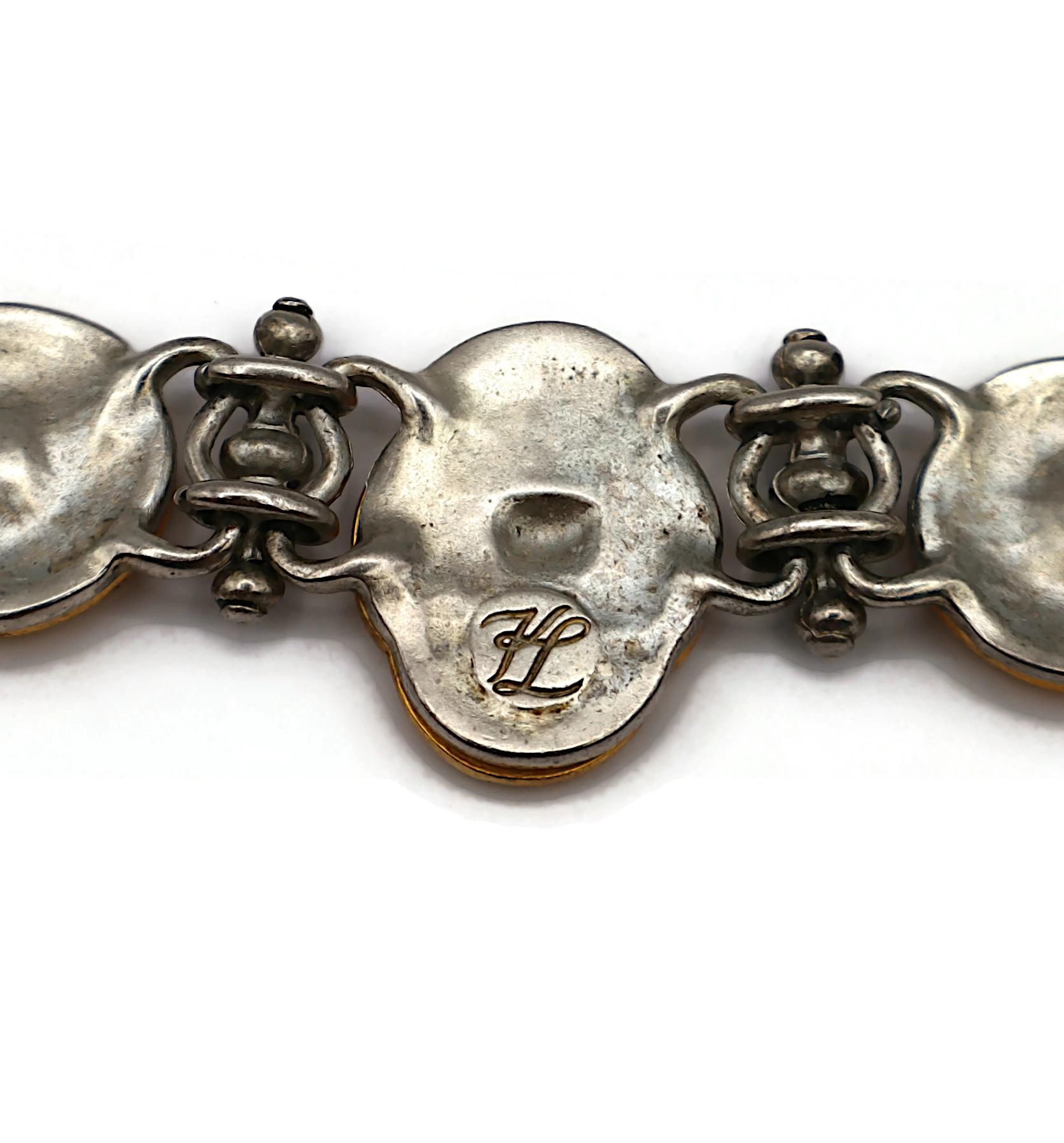 Collana con medaglione con logo vintage di Karl Lagerfeld, 1996 in vendita 10