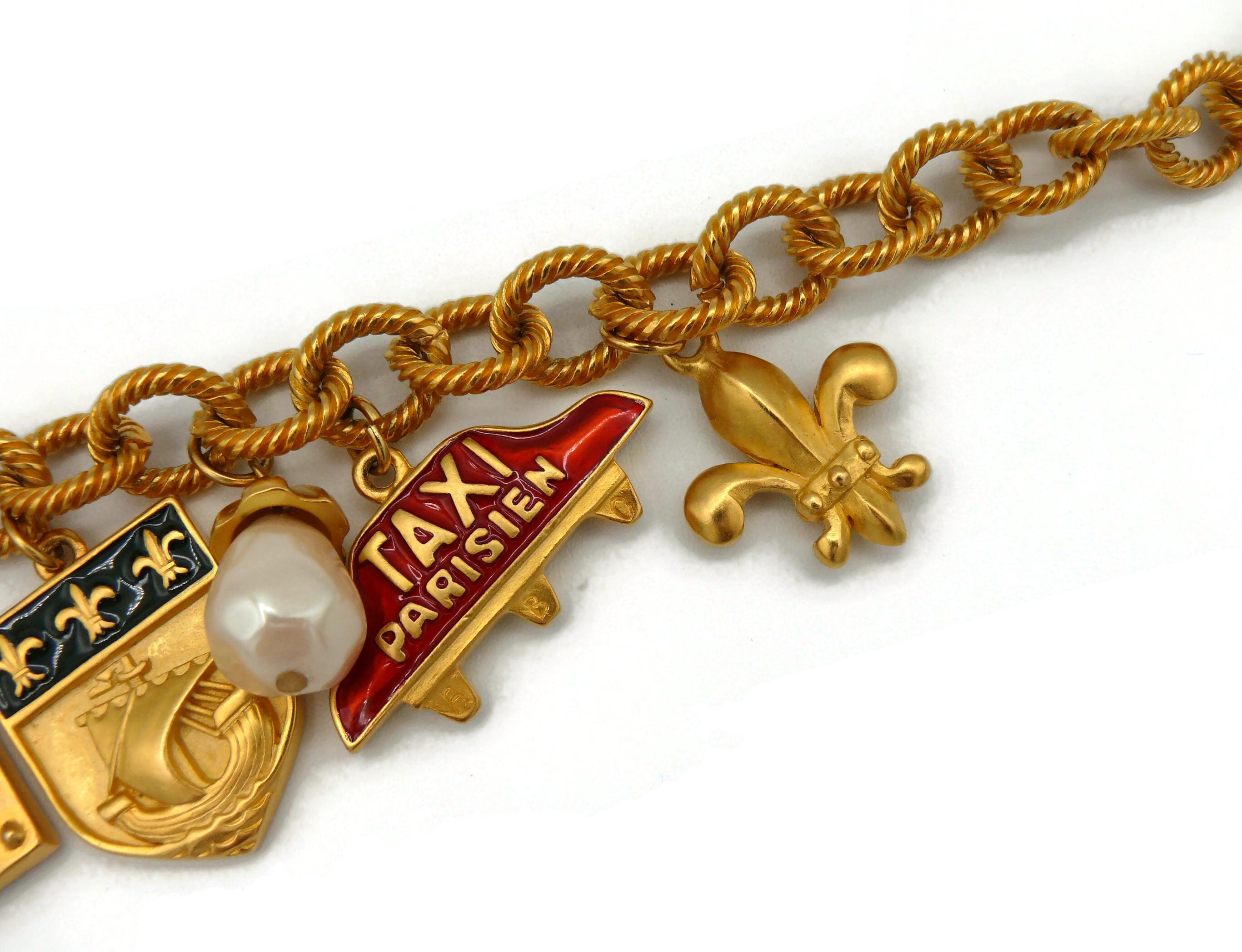 Women's KARL LAGERFELD Vintage Paris Tribute Charm Necklace
