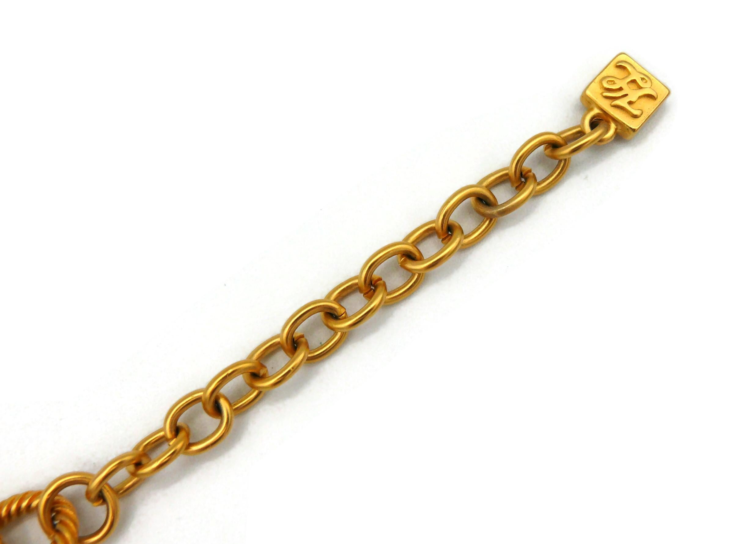 KARL LAGERFELD Vintage Paris Tribute Charm Necklace 2
