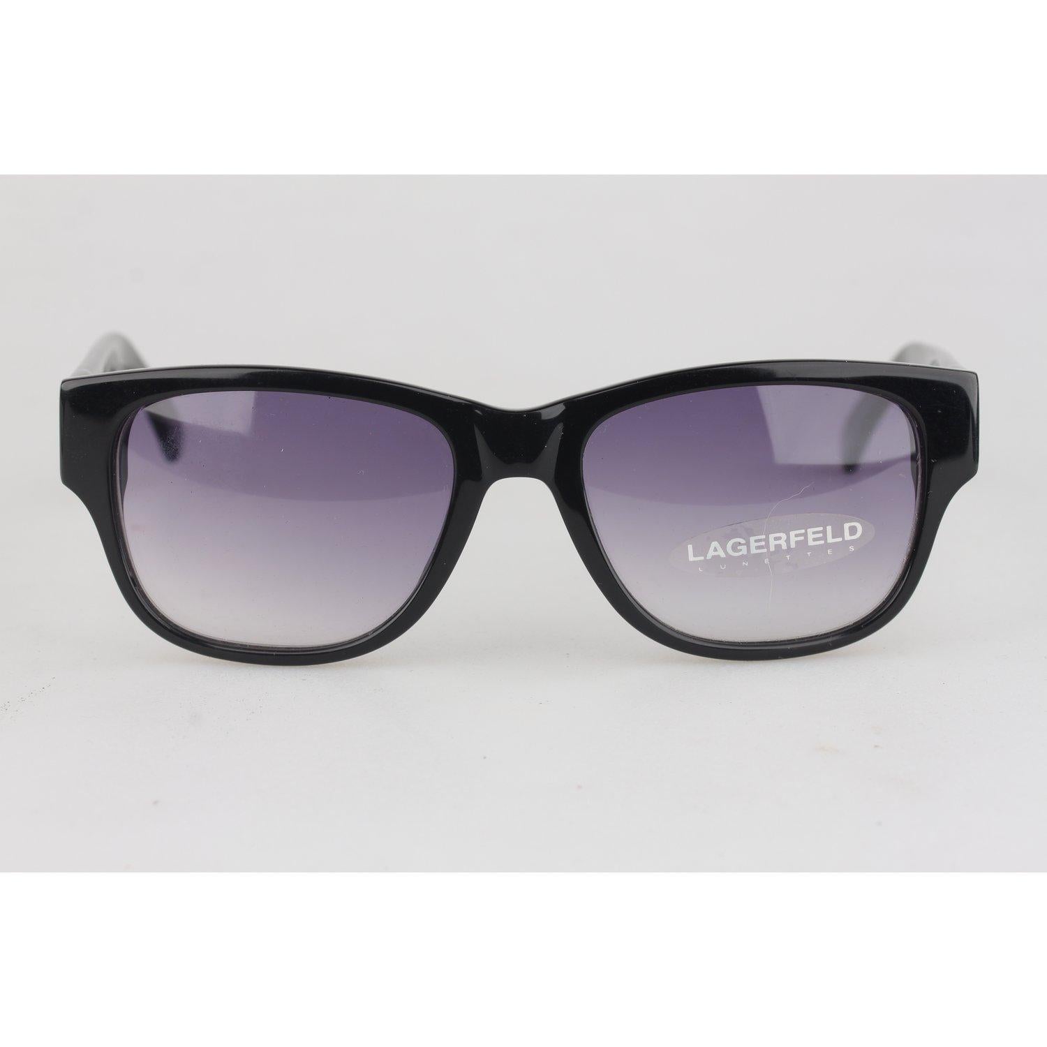 MATERIAL: Acetate COLOR: Black MODEL: Mod 4221 GENDER: Women SIZE: Medium COUNTRY OF MANUFACTURE: Italy Condition CONDITION DETAILS: NOS (NEW OLD STOCK) Never worn or Used- They will come with their original Lagerfeld hard case Measurements