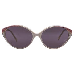 Occhiali da sole Karl Lagerfeld Vintage White Mod. 106 55-14 140 mm