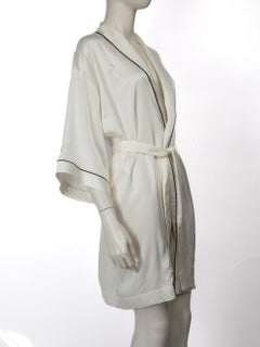 Karl Lagerfeld White Belted Dressing Gown Size S