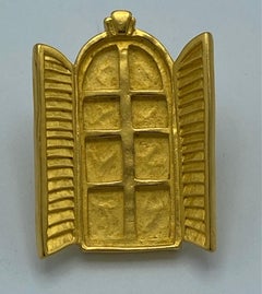 Karl Lagerfeld Window with Shutters Pin