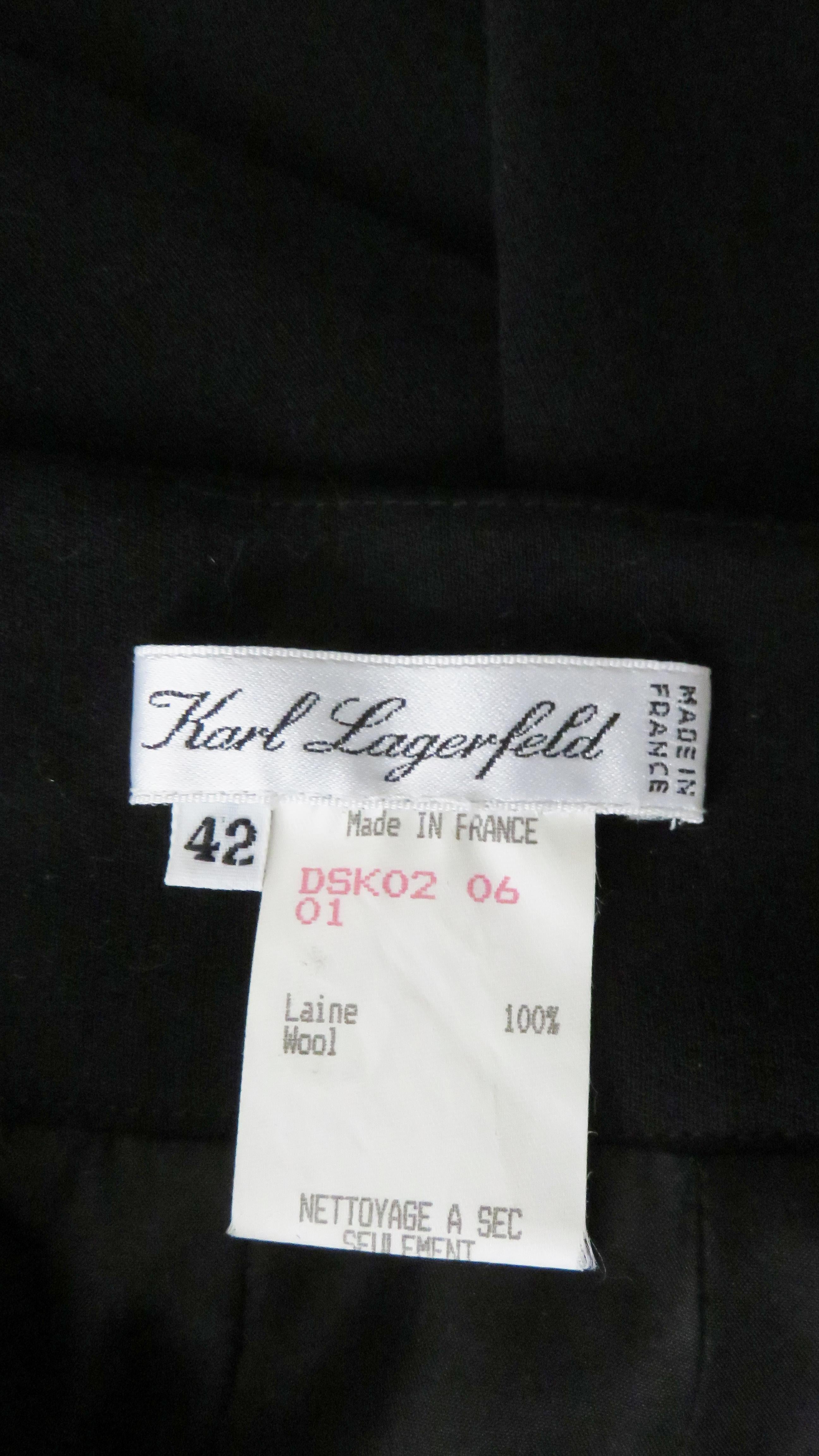 Karl Lagerfeld Skirt with Handkerchief Hem For Sale 9