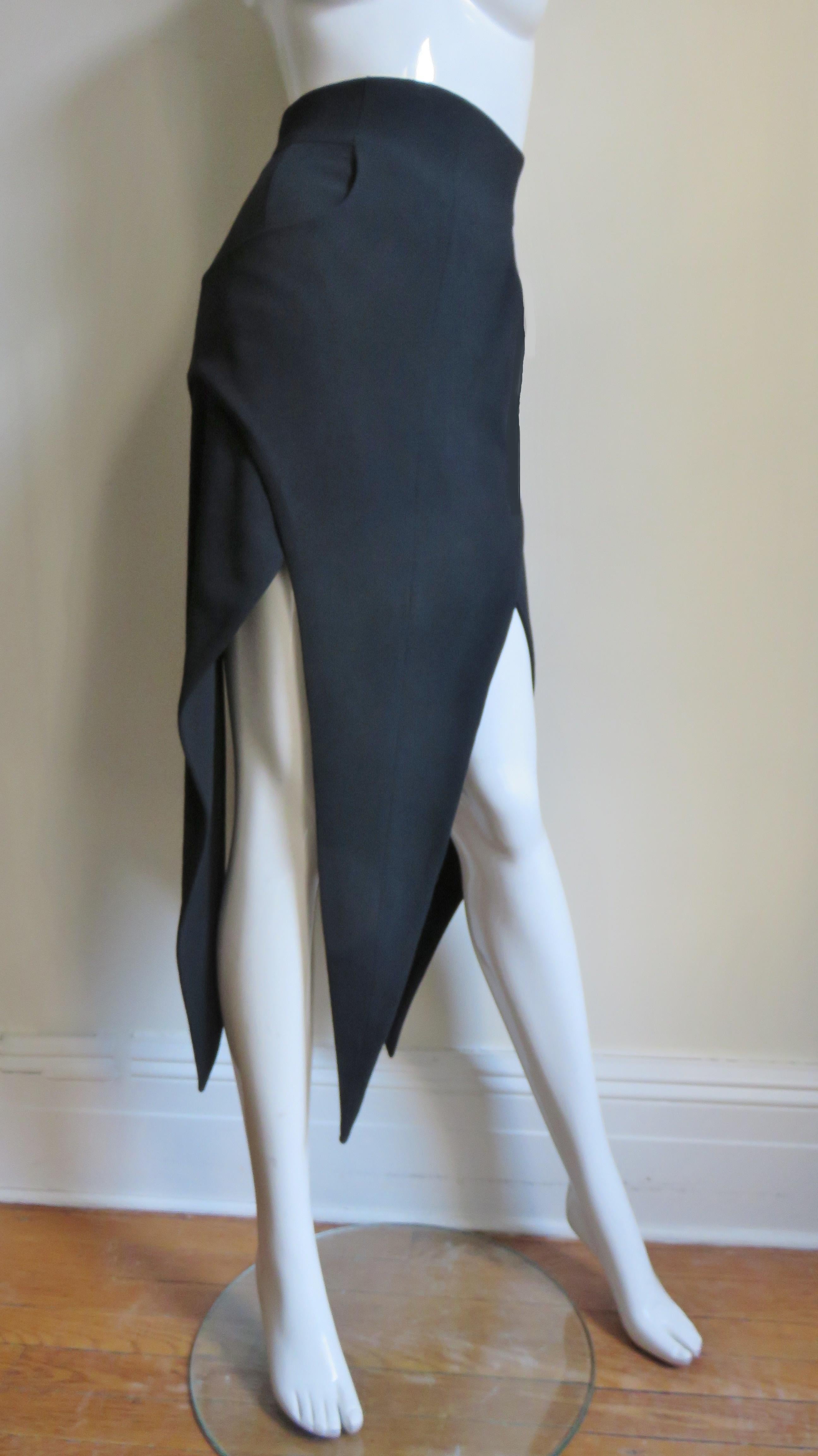 Karl Lagerfeld Skirt with Handkerchief Hem For Sale 2