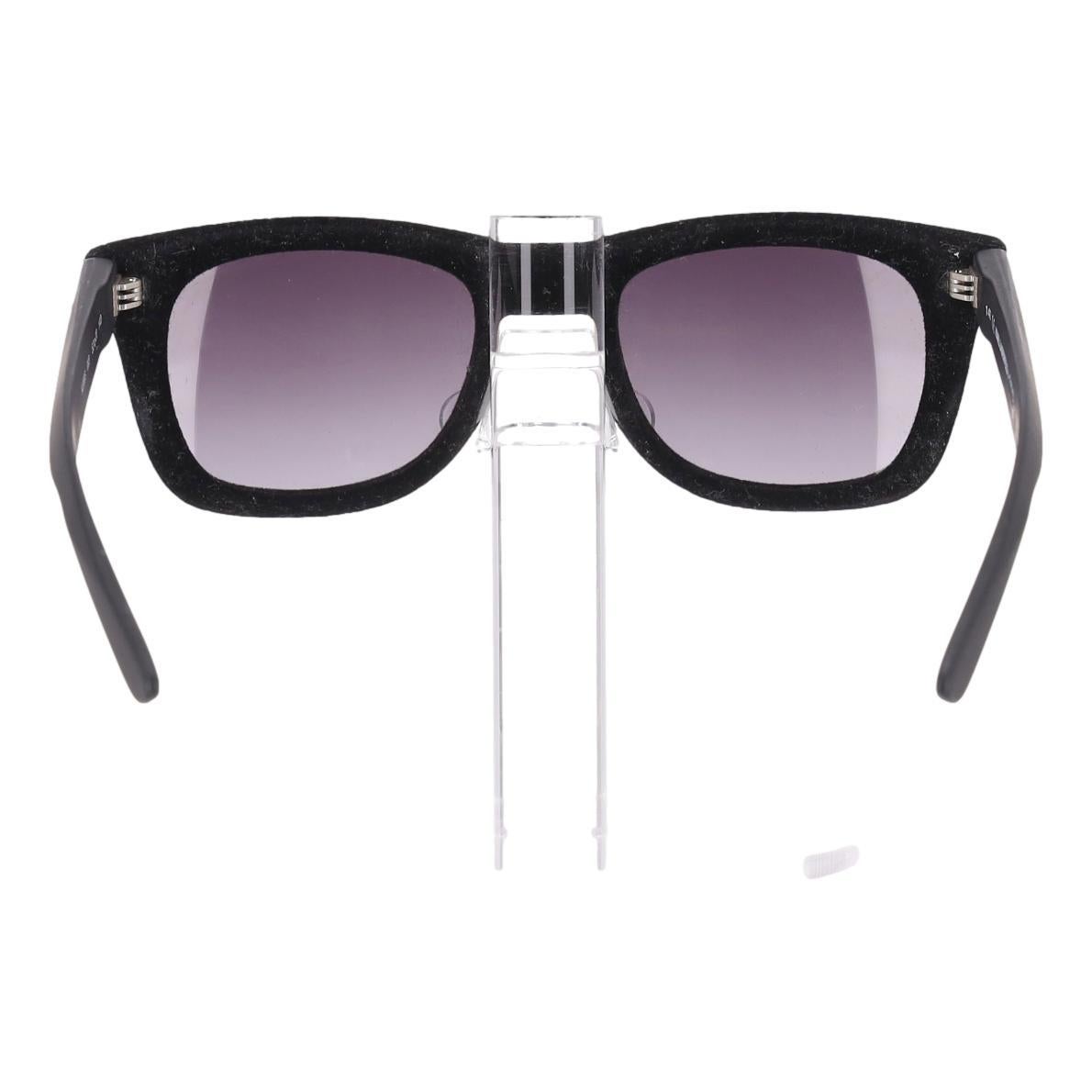 Grigio Occhiali da sole Karl Lagerfeld x Italia Independent Wayfarer Velvet in vendita